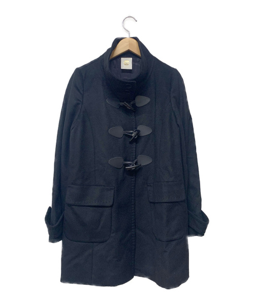 Le souk（ルスーク）Le souk (ルスーク) カシミヤダッフルコート ブラック サイズ:38 冬物の古着・服飾アイテム