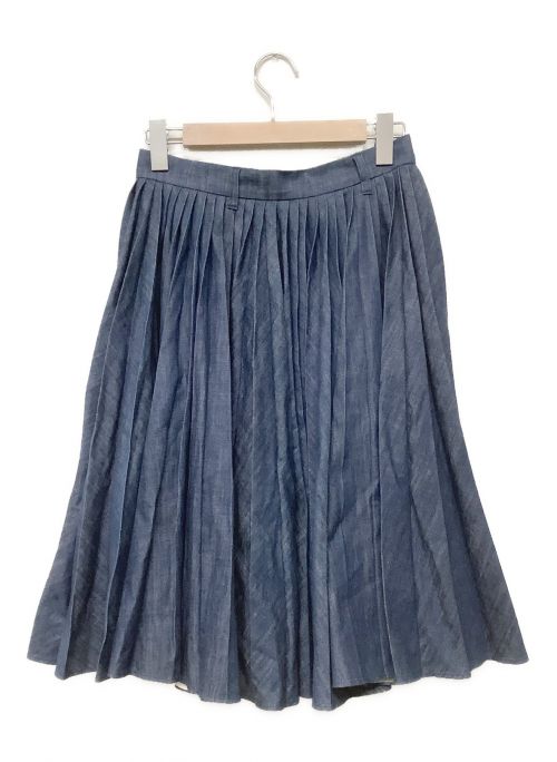 45rpm（45アールピーエム）45rpm (45アールピーエム) モンプチデニムプリーツスカート インディゴ サイズ:SIZE 2の古着・服飾アイテム