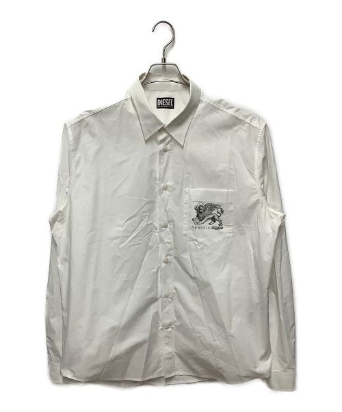 DIESEL（ディーゼル）DIESEL (ディーゼル) S-HARRY 長袖シャツ ホワイト サイズ:Lの古着・服飾アイテム
