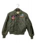 US ARMY（ユーエス アーミー）の古着「80'sワッペンカスタムフライトジャケット」｜オリーブ
