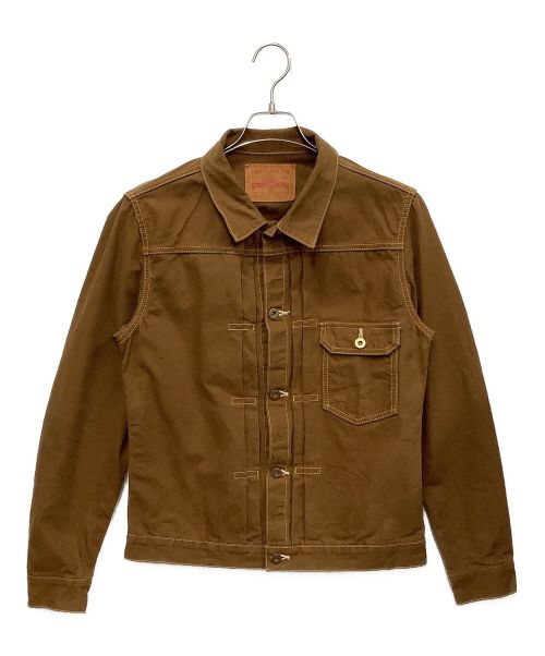 EIGHT G（エイトジー）EIGHT G (エイトジー) デニムジャケット ブラウン サイズ:38の古着・服飾アイテム
