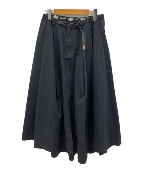 GRAMICCI（グラミチ）GRAMICCI×Dickies (ディッキーズ×グラミチ) フレアボリュームスカート ブラック サイズ:Sの古着・服飾アイテム