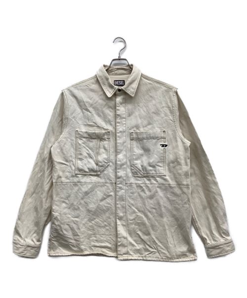 DIESEL（ディーゼル）DIESEL (ディーゼル) ワークジャケット アイボリー サイズ:Mの古着・服飾アイテム