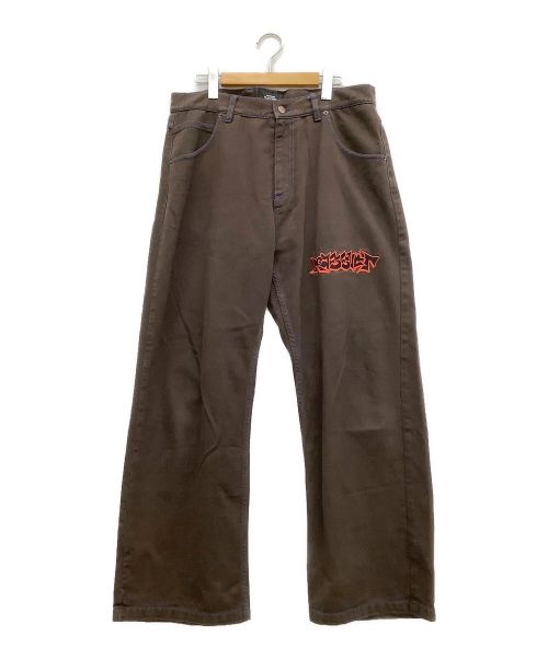 PACCBET（ラスベート）PACCBET (ラスベート) デニムパンツ ブラウン サイズ:Lの古着・服飾アイテム