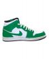 中古・古着 NIKE (ナイキ) Air Jordan 1 Mid　Lucky Green ホワイト×グリーン サイズ:US8.5/EUR42/UK7.5：10800円