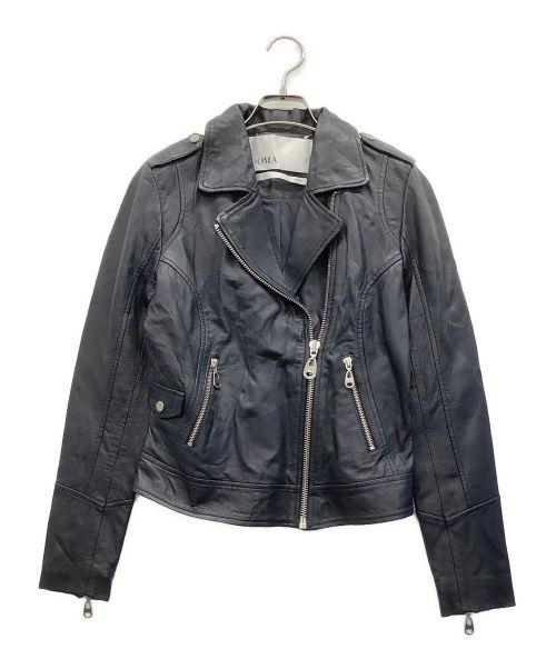DOMA（ドマ）DOMA (ドマ) ダブルライダースジャケット ネイビー サイズ:XSの古着・服飾アイテム