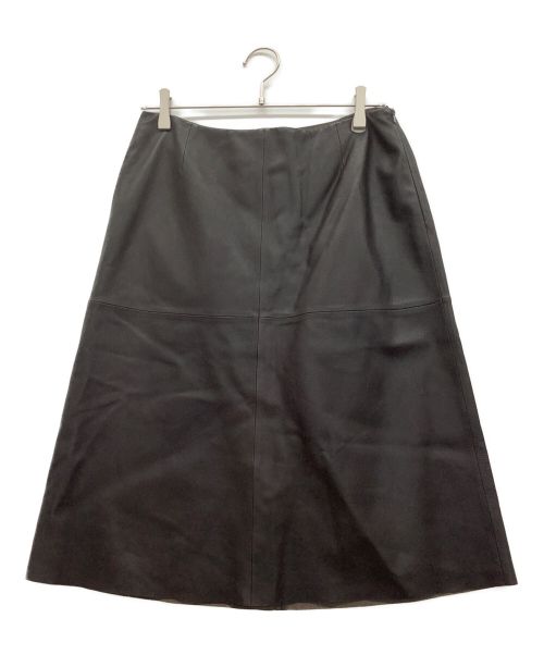 Lafayette（ラファイエット）Lafayette (ラファイエット) レザースカート ブラウン サイズ:8の古着・服飾アイテム