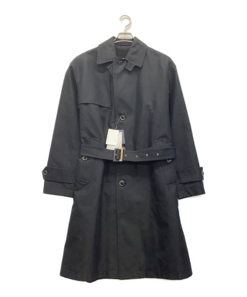 HERNO（ヘルノ）HERNO (ヘルノ) コットンナイロンギャバジンオーバーサイズドベルテッドコート ブラック サイズ:48の古着・服飾アイテム