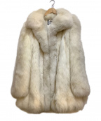 SAGA FOX（サガフォックス）の古着「毛皮ロングコート」｜ホワイト