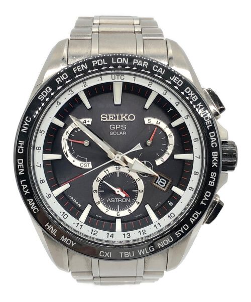 SEIKO（セイコー）SEIKO (セイコー) 腕時計 ブラック×シルバーの古着・服飾アイテム