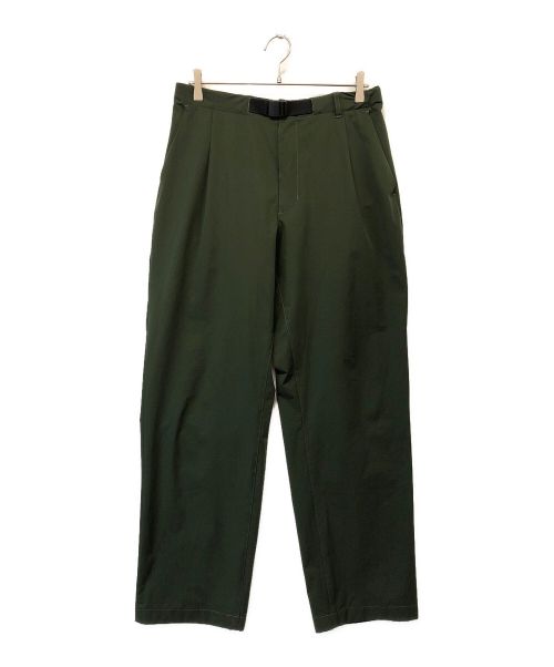 GOLDWIN（ゴールドウイン）GOLDWIN (ゴールドウイン) ワンタック テーパード ストレッチ パンツ グリーン サイズ:SIZE Lの古着・服飾アイテム