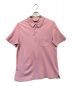 HERMES（エルメス）の古着「ポロシャツ　メンズ　ピンク　S　H刺繍　IZE L　」｜ピンク