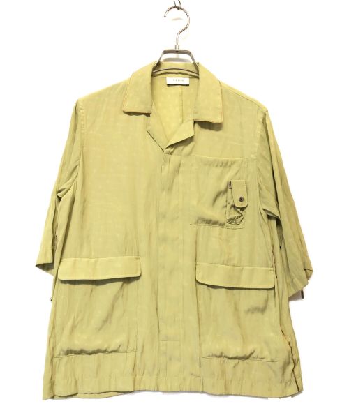 EARIH（アーリ）EARIH (アーリ) オープンカラーシャツ グリーン サイズ:36の古着・服飾アイテム