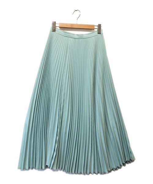 Cen.（セン）Cen. (セン) プリーツスカート グリーン サイズ:SIZE 40の古着・服飾アイテム