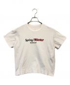 sacaiサカイ）の古着「Spring/WinterシーズンロゴクルーネックTシャツ」｜ホワイト