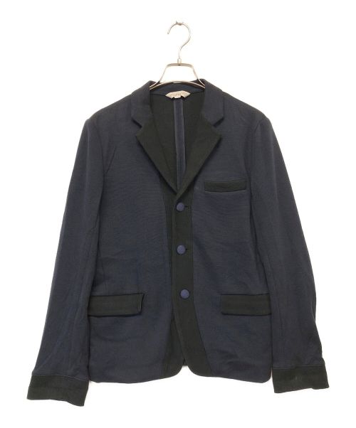 WRAPINKNOT（ラッピンノット）WRAPINKNOT (ラッピンノット) ニットジャケット ネイビー サイズ:SIZE 2の古着・服飾アイテム