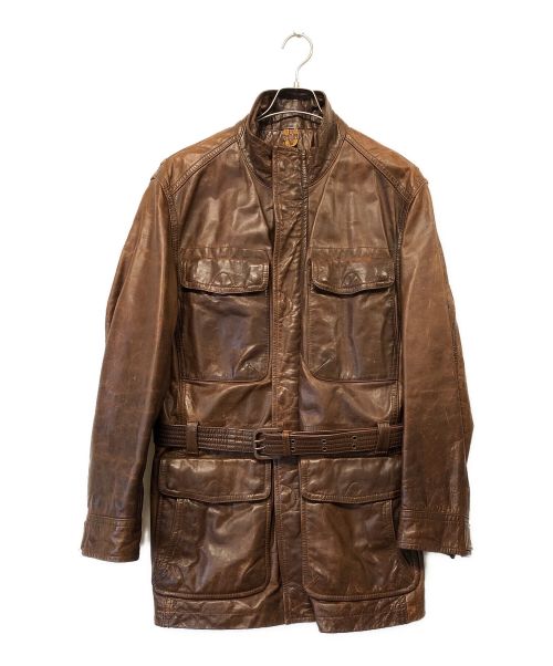 Timberland（ティンバーランド）Timberland (ティンバーランド) レザージャケット ブラウン サイズ:SIZE XLの古着・服飾アイテム