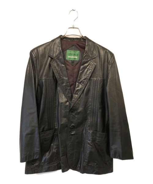 BORIS（ボリス）boris (ボリス) レザージャケット ブラック サイズ:SIZE LLの古着・服飾アイテム