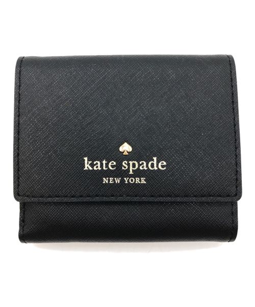 Kate Spade（ケイトスペード）Kate Spade (ケイトスペード) 3つ折り財布 ブラックの古着・服飾アイテム