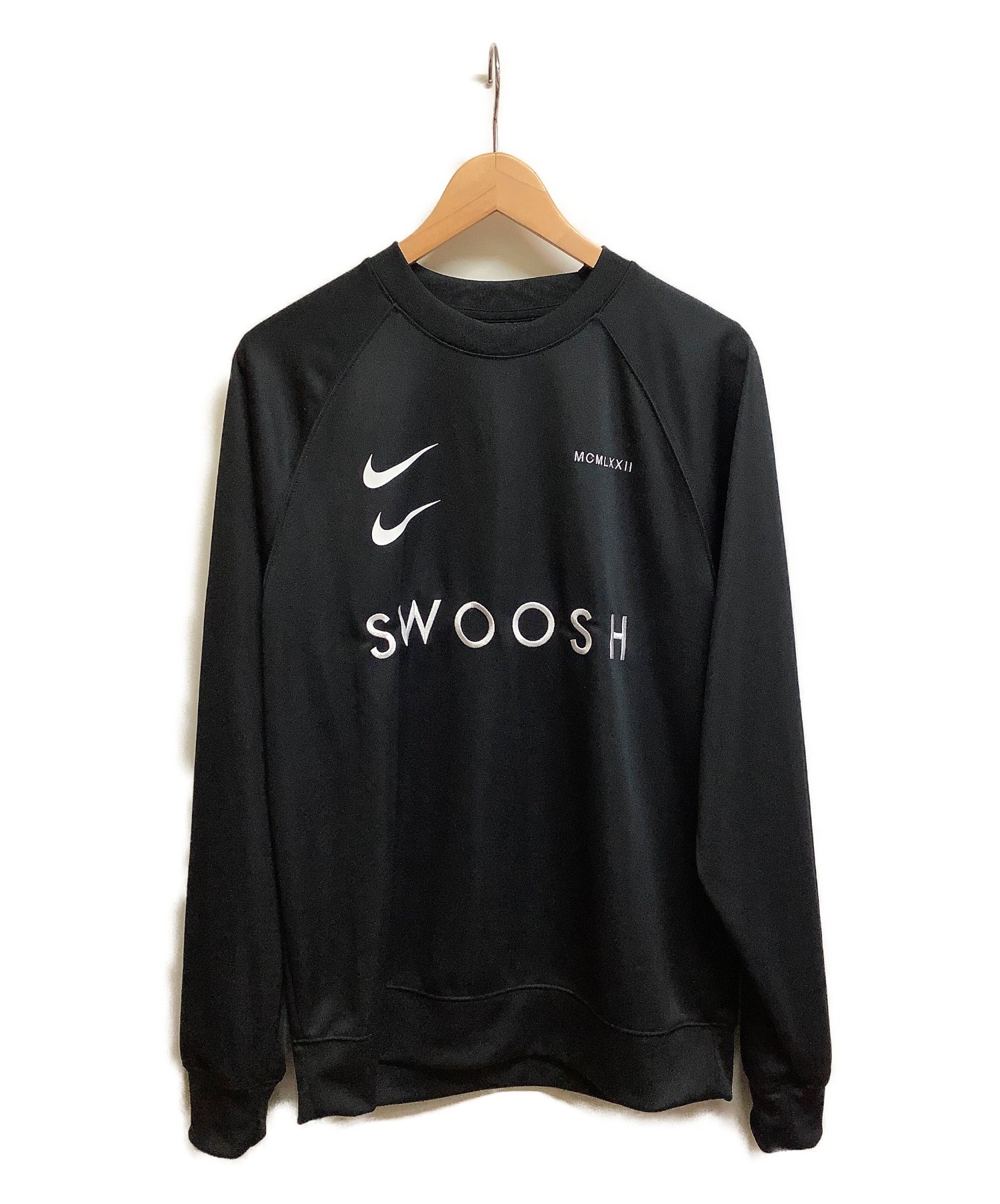 中古 古着通販 Nike ナイキ スウッシュ クルー Pk ブラック サイズ L ブランド 古着通販 トレファク公式 Trefac Fashion