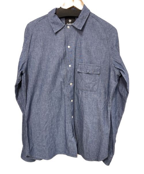 GOLDWIN（ゴールドウイン）GOLDWIN (ゴールドウイン) レギュラーカラーシャツ ブルー サイズ:Lの古着・服飾アイテム