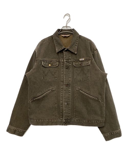 Wrangler（ラングラー）Wrangler (ラングラー) デニムジャケット ブラウン サイズ:XLの古着・服飾アイテム