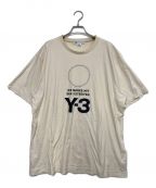 Y-3ワイスリー）の古着「プリントロゴTシャツ」｜ベージュ