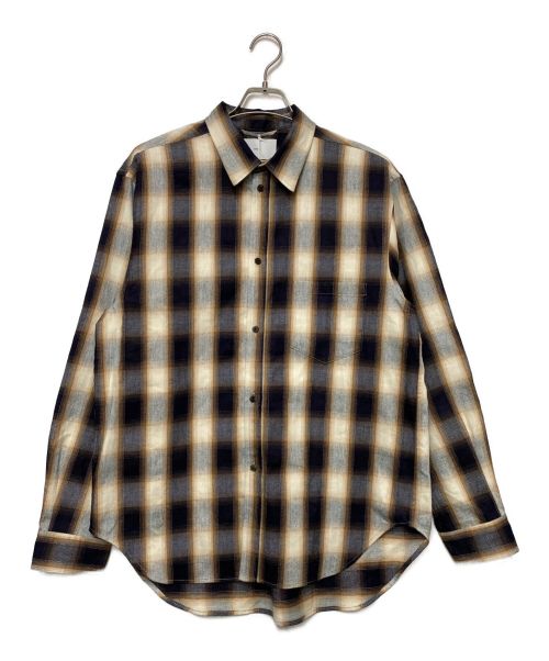 SUGARHILL（シュガーヒル）SUGARHILL (シュガーヒル) ロングスリーブシャツ インディゴ×ブラウン サイズ:SIZE 3 未使用品の古着・服飾アイテム