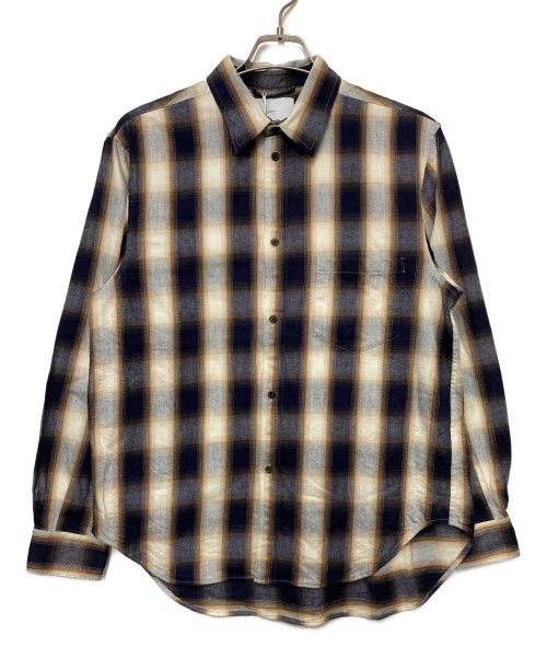 SUGARHILL（シュガーヒル）SUGARHILL (シュガーヒル) ロングスリーブシャツ インディゴ×ブラウン サイズ:SIZE 2 未使用品の古着・服飾アイテム