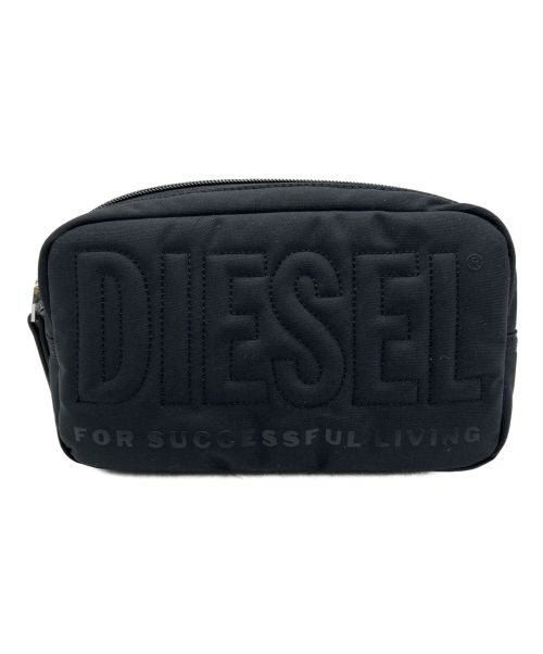 DIESEL（ディーゼル）DIESEL (ディーゼル) ステッチロゴボディーバッグ ブラックの古着・服飾アイテム