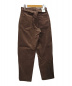 LENO (リノ) CORDUROY LOOSE TAPERED PANTS ブラウン サイズ:W28 未使用品：5800円