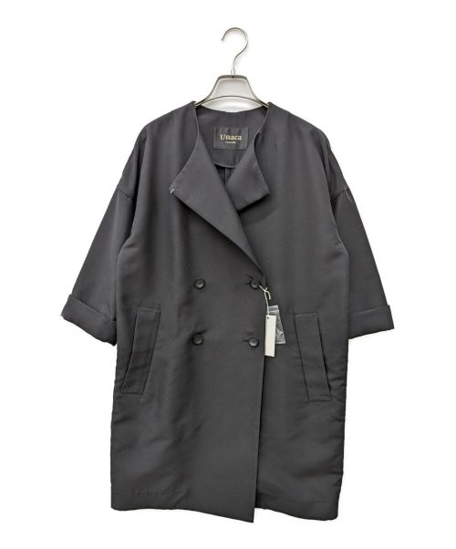 Unaca（アナカ）Unaca (アナカ) ノーカラーコート ブラック サイズ:38 未使用品の古着・服飾アイテム