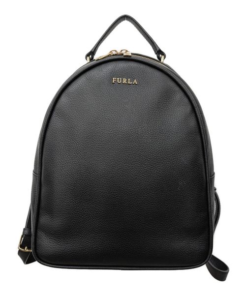 FURLA（フルラ）FURLA (フルラ) レザーバックパック ブラックの古着・服飾アイテム