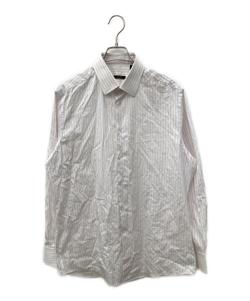 LOUIS VUITTON（ルイ ヴィトン）LOUIS VUITTON (ルイ ヴィトン) ドレスシャツ レッド×ホワイト サイズ:Мの古着・服飾アイテム