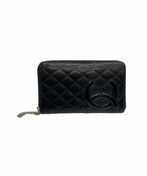 中古 古着通販 Chanel シャネル 長財布 ブラック ブランド 古着通販 トレファク公式 Trefac Fashion