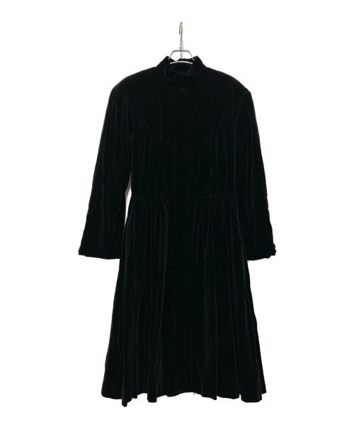 Christian Dior（クリスチャン ディオール）Christian Dior (クリスチャン ディオール) オールドベロアコート ブラック サイズ:SIZE 11の古着・服飾アイテム