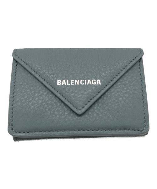 BALENCIAGA（バレンシアガ）BALENCIAGA (バレンシアガ) 3つ折り財布 ブルー サイズ:-の古着・服飾アイテム