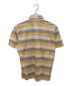 Yves Saint Laurent (イヴサンローラン) リネンブレンドポロシャツ グレー×オレンジ サイズ:M：9800円