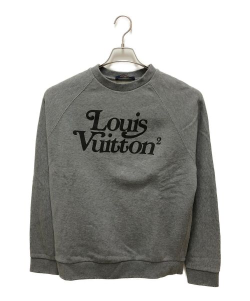 LOUIS VUITTON（ルイ ヴィトン）LOUIS VUITTON (ルイ ヴィトン) 20AWプリントクルーネックスウェット グレー サイズ:SIZE Sの古着・服飾アイテム