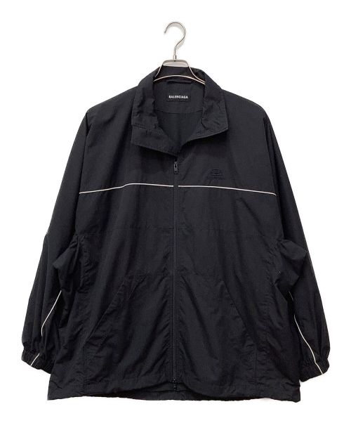 BALENCIAGA（バレンシアガ）BALENCIAGA (バレンシアガ) ワンポイントジップアップジャケット ブラック サイズ:46の古着・服飾アイテム