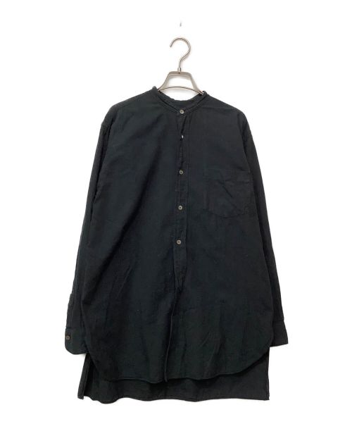 COMOLI（コモリ）COMOLI (コモリ) ベタシャンバンドカラーシャツ ブラック サイズ:2の古着・服飾アイテム