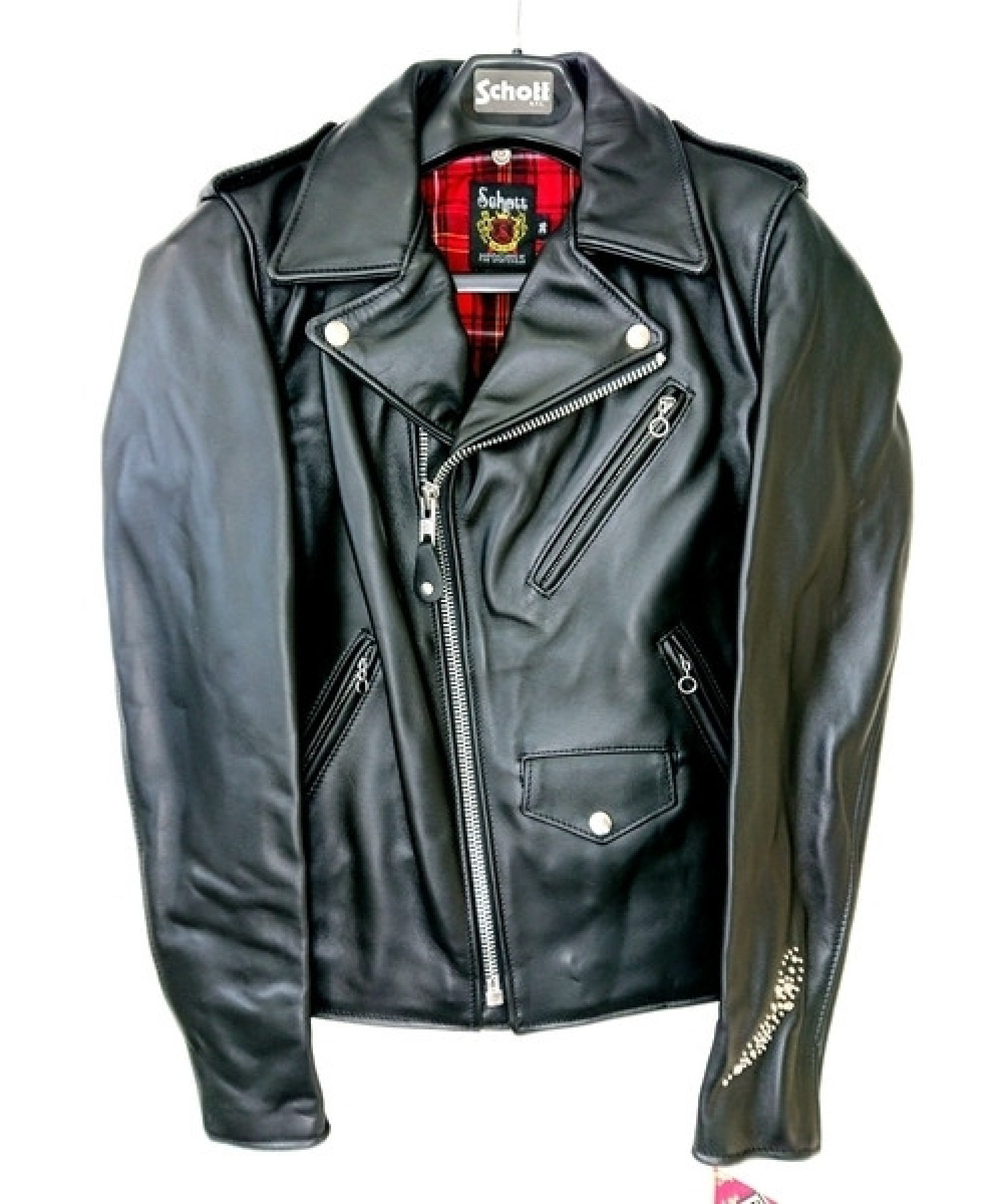 Schott (ショット) ライダースジャケット ブラック サイズ:36 未使用品