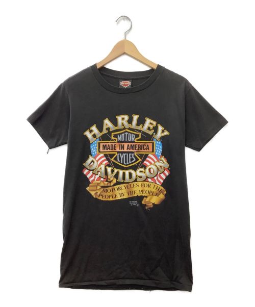 HARLEY-DAVIDSON（ハーレーダビッドソン）HARLEY-DAVIDSON (ハーレーダビッドソン) [古着]プリントTシャツ ブラック サイズ:Mの古着・服飾アイテム
