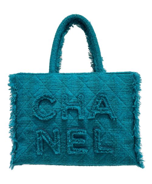 CHANEL（シャネル）CHANEL (シャネル) ラージジップショッピングバッグ グリーンの古着・服飾アイテム