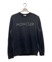 MONCLER（モンクレール）の古着「ロゴスウェット」｜ブラック×ホワイト