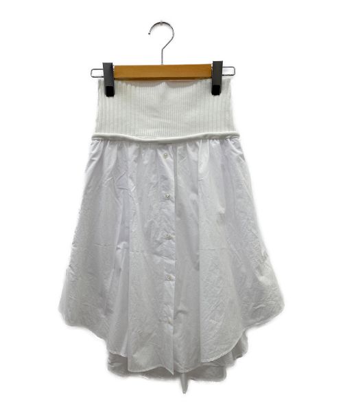 ALEXANDER WANG（アレキサンダーワング）ALEXANDER WANG (アレキサンダーワン) ミニスカート ホワイト サイズ:Mの古着・服飾アイテム