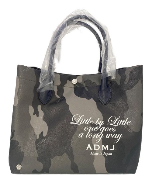 A.D.M.J.（エーディーエムジェイ）A.D.M.J. (エーディーエムジェイ) トートバッグ ブラック×グレーの古着・服飾アイテム