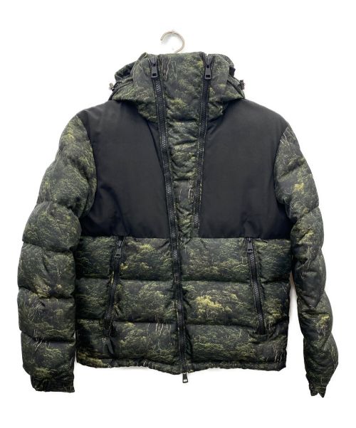 MONCLER（モンクレール）MONCLER (モンクレール) ダウンジャケット グリーン×ブラック サイズ:2の古着・服飾アイテム
