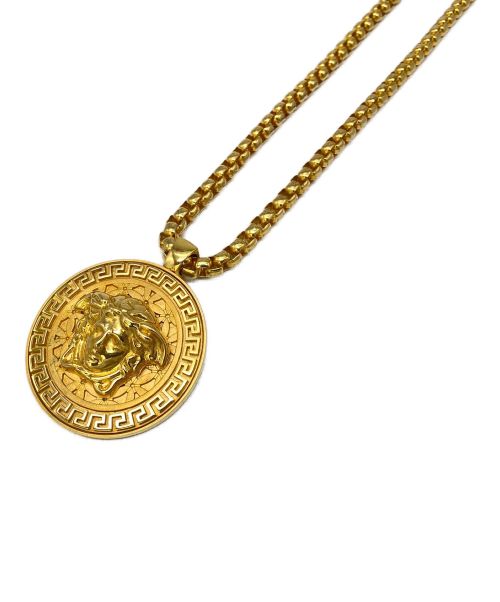 VERSACE（ヴェルサーチ）VERSACE (ヴェルサーチェ) メダルチェーンネックレス ゴールドの古着・服飾アイテム