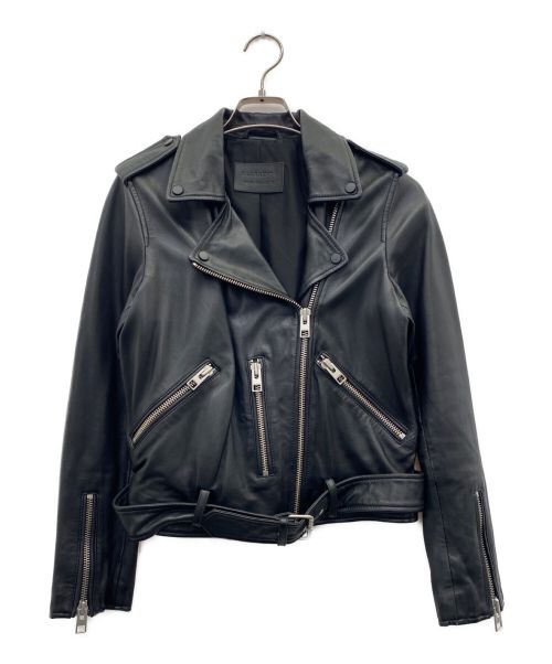 ALL SAINTS（オールセインツ）ALL SAINTS (オールセインツ) ライダースジャケット ブラック サイズ:38の古着・服飾アイテム
